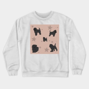 Affenpinscher Pattern Coffee Crewneck Sweatshirt